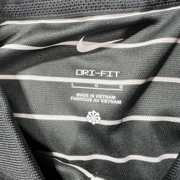 Nike Alabama Crimson Tide Dri-Fit Polo Black Stripe Large - Picture 4 of 7